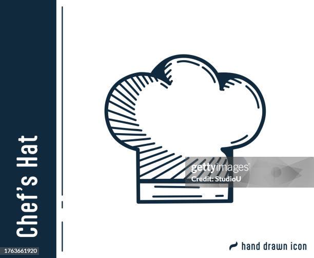 chef's hat single icon design. - chef uniform stock illustrations