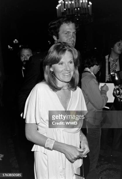 Jane Breckenridge and Michael Eisner attend an American Film Institute event at the Beverly Hilton Hotel in Beverly Hills, California, on March 2,...