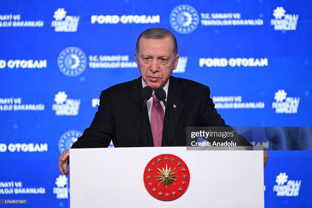 Tayyip Turkish President Recep Tayyip Erdogan speaks during the opening ...