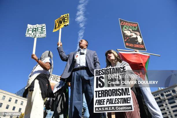 DC: Thousands Gather For "Free Palestine" March In Washington, D.C.