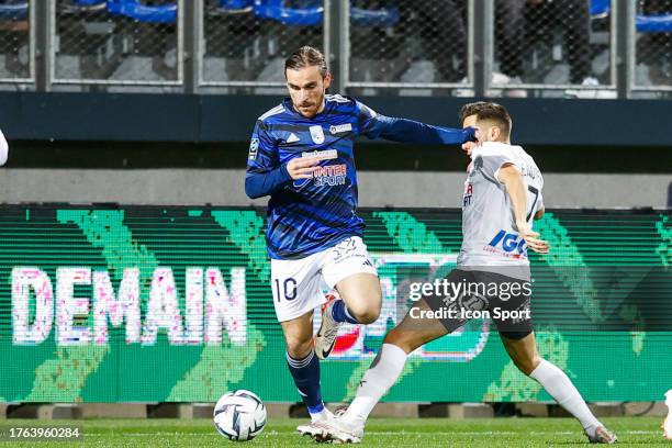Julien ANZIANI of Dunkerque during the Ligue 2 BKT match between Union Sportive du Littoral de Dunkerque and Amiens Sporting Club at Marcel Tribut...