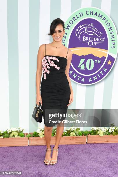 Gizele Oliveira at the Breeders' Cup World Championships 40th Anniversary held at Santa Anita Race Track on November 4, 2023 in Los Angeles,...