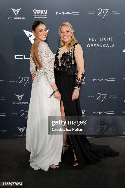 Catharina Maranca and Antje Maranca at the 27th Opera Gala at Deutsche Oper Berlin on November 4, 2023 in Berlin, Germany.