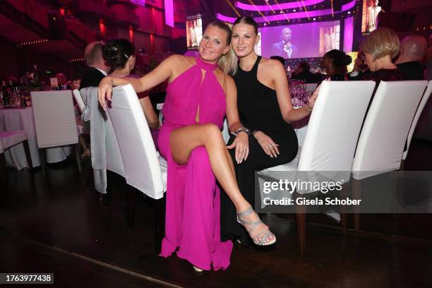 Magdalena Brzeska and her daughter Noemi Peschel during the German Sports Media Ball "Pegasos tanzt mit Laureus" at Alte Oper on November 4, 2023 in...