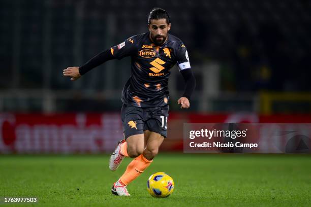 Ricardo Rodriguez of Torino FC in action during the Coppa Italia football match between Torino FC and Frosinone Calcio. Frosinone Calcio won 2-1 over...