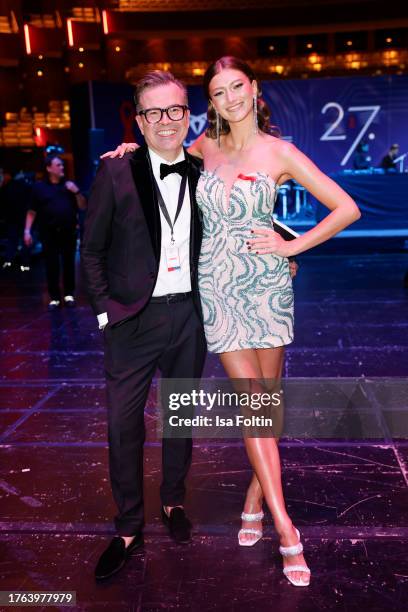 Reinhard Maetzler and Leony at the 27th Opera Gala at Deutsche Oper Berlin on November 4, 2023 in Berlin, Germany.