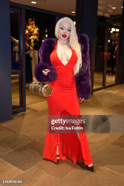 Katja Krasavice at the 27th Opera Gala at Deutsche Oper Berlin on November 4, 2023 in Berlin, Germany.