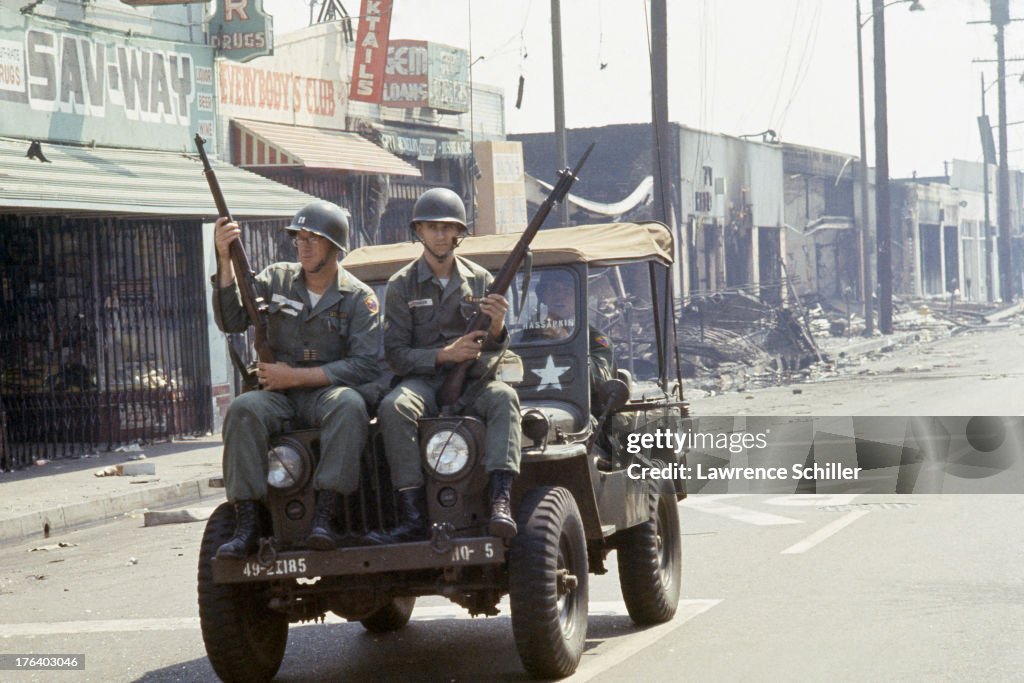 Patrolling During The Watts Riots