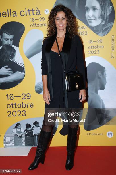 Samantha de Grenet attends a red carpet for the movie "Shukran" at the 21st Alice Nella Città during the 18th Rome Film Festival on October 29, 2023...