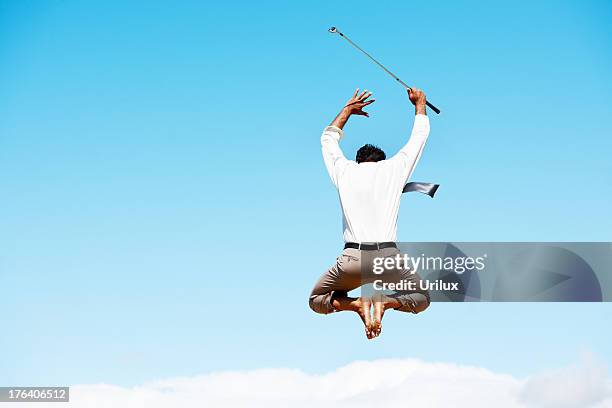 eureka! i've got an ace!! - golf excitement stock pictures, royalty-free photos & images