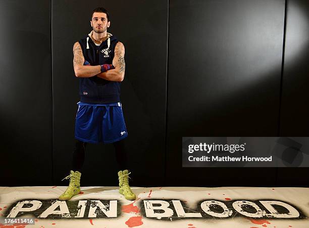 Nathan Cleverly during a training session at Planet Fitness ahead of his fight with Sergey Kovalev on August 12, 2013 in Aberbargoed, Wales.