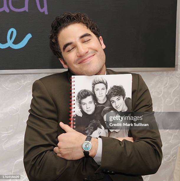 Actor Darren Criss attends the Backstage Creations Celebrity Retreat At Teen Choice 2013 at Gibson Amphitheatre on August 11, 2013 at Gibson...