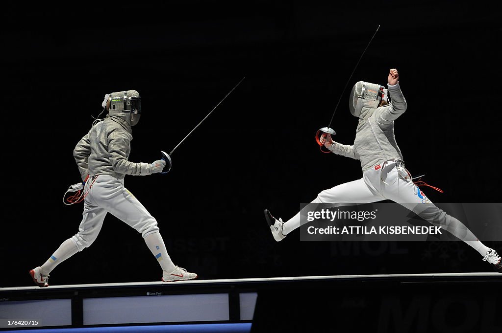 FENCING-HUNGARY-WORLD-WOMEN-SABRE-TEAM-FINAL