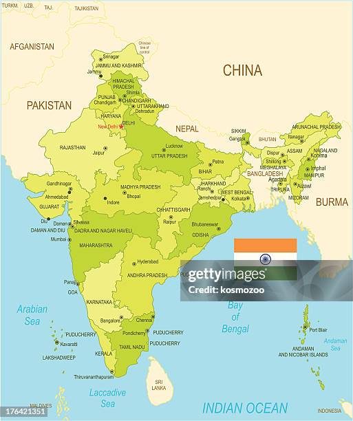 india - mumbai map stock illustrations