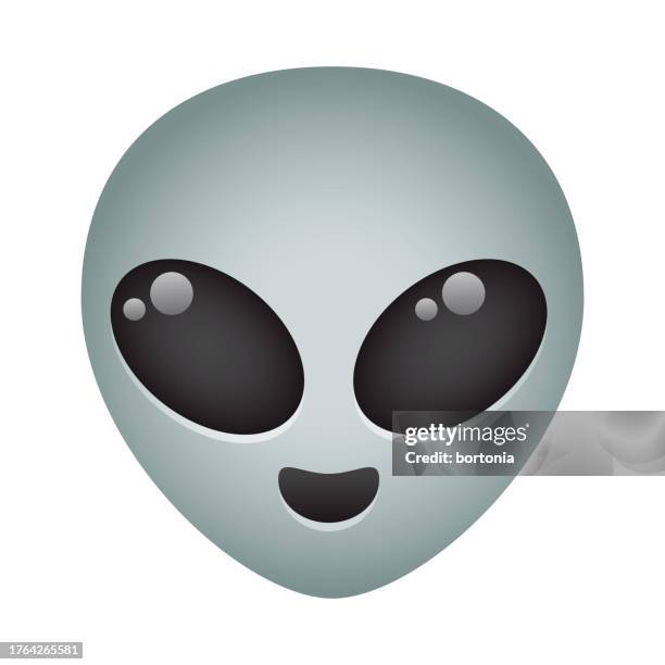 illustrazioni stock, clip art, cartoni animati e icone di tendenza di icona emoji aliena - alieno