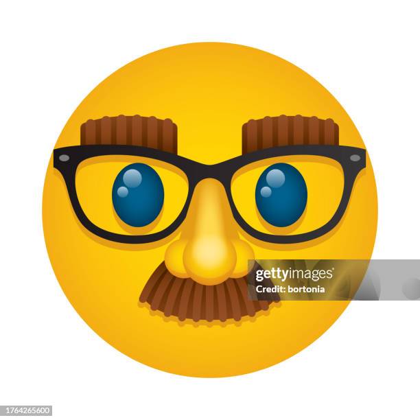 disguised face emoji icon - disguise stock illustrations