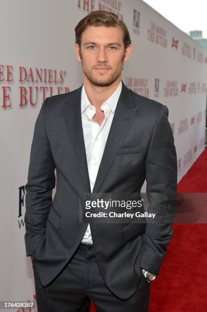 Actor Alex Pettyfer attends LEE DANIELS' THE BUTLER Los Angeles premiere, hosted by TWC, Budweiser and FIJI Water, Purity Vodka and Stack Wines, held...