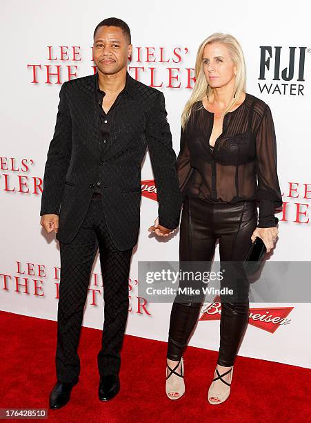 Actor Cuba Gooding Jr. And Sara Kapfer attend LEE DANIELS' THE BUTLER Los Angeles premiere, hosted by TWC, Budweiser and FIJI Water, Purity Vodka and...