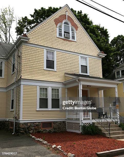 An exterior view of the building related to the murder of three men in 2011, to which Tamerlan Tsarnaev may have had a connection. Tsarnaev, a...