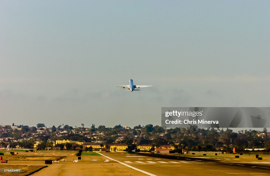 Airplane Departure from San Diego International