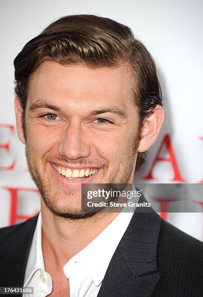 Actor Alex Pettyfer arrives at the Los Angeles premiere of "Lee Daniels' The Butler" at Regal Cinemas L.A. Live on August 12, 2013 in Los Angeles,...