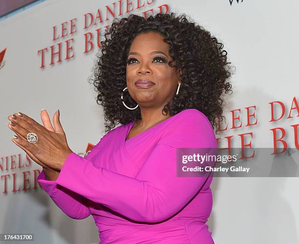 Oprah Winfrey attends LEE DANIELS' THE BUTLER Los Angeles premiere, hosted by TWC, Budweiser and FIJI Water, Purity Vodka and Stack Wines, held at...