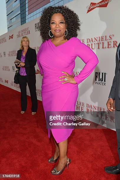 Oprah Winfrey attends LEE DANIELS' THE BUTLER Los Angeles premiere, hosted by TWC, Budweiser and FIJI Water, Purity Vodka and Stack Wines, held at...