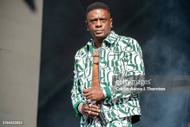 Boosie Badazz performs onstage during Day 2 of One MusicFest at Piedmont Park on October 29, 2023 in Atlanta, Georgia.