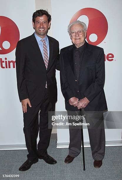 Executive Vice President of Programming of Lifetime Networks Rob Sharenow and producer Robert Halmi Sr. Attend the "Baby Sellers" premiere at United...