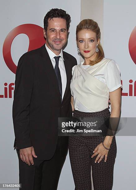 Actors Jonathan Silverman and Jennifer Finnigan attend the "Baby Sellers" premiere at United Nations Headquarters on August 12, 2013 in New York City.