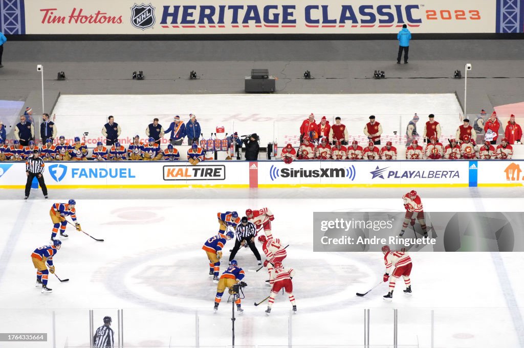 2023 Tim Hortons NHL Heritage Classic - Calgary Flames v Edmonton Oilers