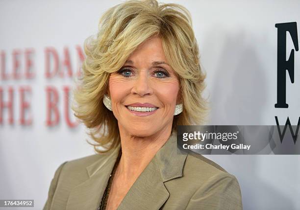 Actress Jane Fonda attends LEE DANIELS' THE BUTLER Los Angeles premiere, hosted by TWC, Budweiser and FIJI Water, Purity Vodka and Stack Wines, held...