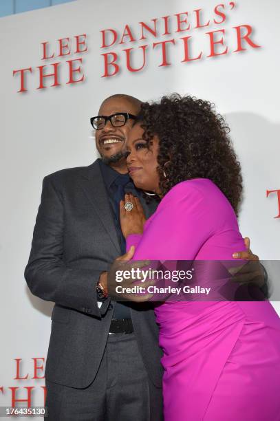 Actor Forest Whitaker and Oprah Winfrey attend LEE DANIELS' THE BUTLER Los Angeles premiere, hosted by TWC, Budweiser and FIJI Water, Purity Vodka...