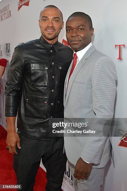 Actors Jesse Williams and David Oyelowo attend LEE DANIELS' THE BUTLER Los Angeles premiere, hosted by TWC, Budweiser and FIJI Water, Purity Vodka...