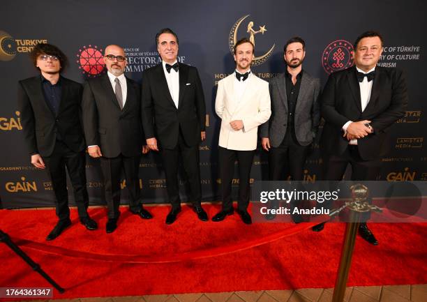 Producer Saner Ayar , Producer Hakan Karamahmutoglu , director Mehmet Ada Oztekin , Turkish actor Aras Bulut Iynemli , Turkish actor Alican Barlas...