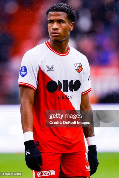 Ryan Flamingo of FC Utrecht looks on during the Dutch Eredivisie match between FC Utrecht and FC Twente at Stadion Galgenwaard on November 5, 2023 in...