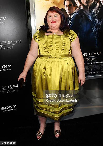 Author Cassandra Clare attends the premiere of "The Mortal Instruments: City Of Bones" at ArcLight Cinemas Cinerama Dome on August 12, 2013 in...