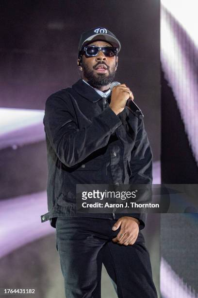 Brent Faiyaz performs onstage during Day 2 of One MusicFest at Piedmont Park on October 29, 2023 in Atlanta, Georgia.