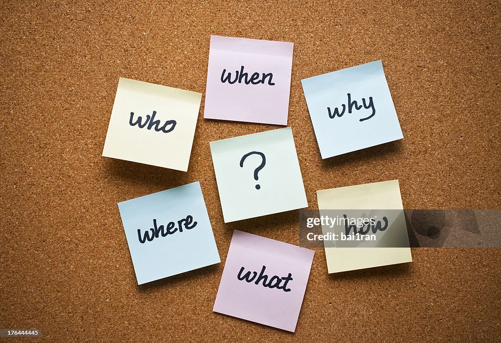 Map Minding Example To Sticky Notes Sticky Note Mind Map With Questions High-Res Stock Photo - Getty Images