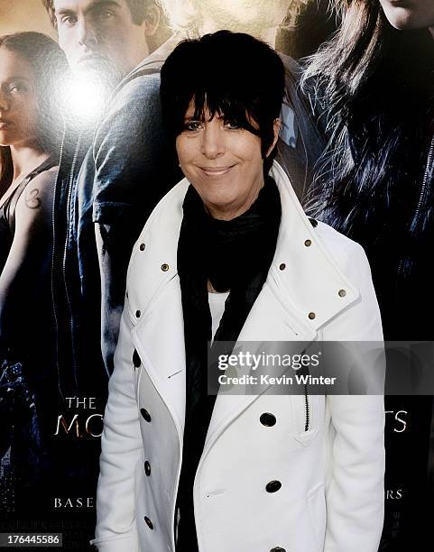 Songwriter Diane Warren arrives at the premiere of Screen Gems & Constantin Films' "The Mortal Instruments: City Of Bones" at the Cinerama Dome...