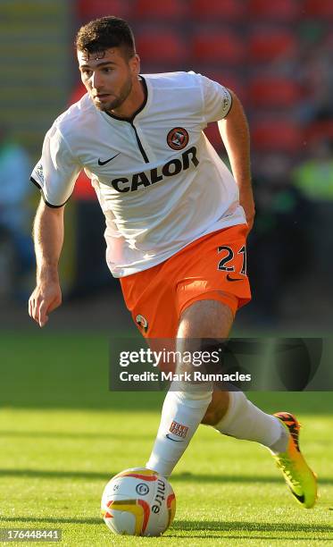 Nadir Ciffci of Dundee United in action during the Scottish Premiership League match between Partick Thistle and Dundee United at Firhill Stadium on...