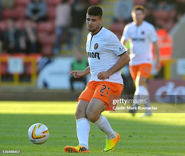 Nadir Ciffci of Dundee United in action during the Scottish Premiership League match between Partick Thistle and Dundee United at Firhill Stadium on...