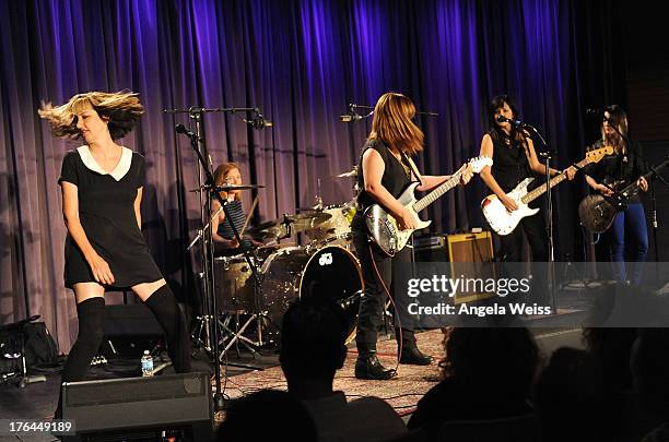 Bad Empressions perform at The GRAMMY Museum on August 12, 2013 in Los Angeles, California.