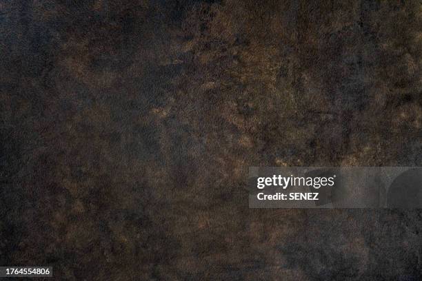 abstract brown chocolate metallic background texture concrete or plaster hand made wall - effet marbré photos et images de collection
