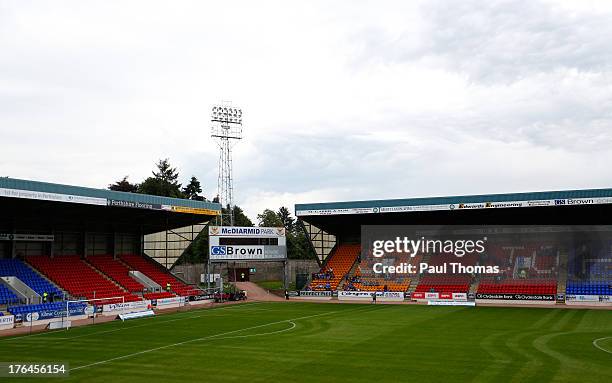 General view of the ground before the UEFA Europa League third qualifying round second leg match between St Johnstone and FC Minsk at McDiarmid Park...