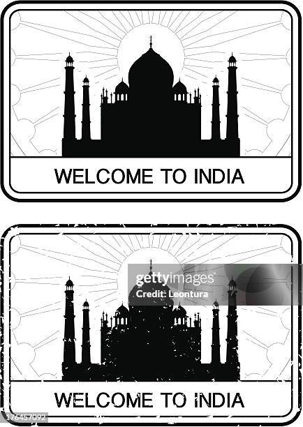 Indian Carimbo De Passaporte, Foto de stock