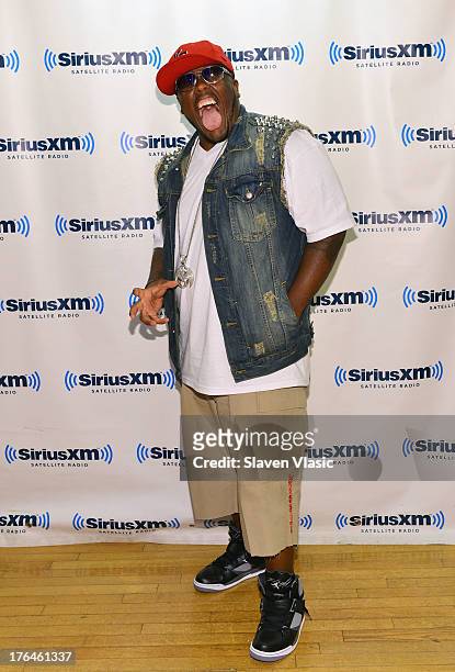 Rapper Krizz Kaliko visits SiriusXM Studios on August 13, 2013 in New York City.