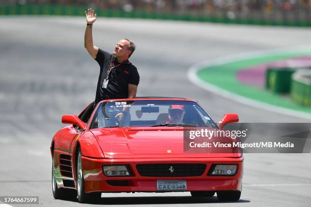 Rubens Barrichello during the F1 Grand Prix of Brazil at Autodromo Jose Carlos Pace on November 5, 2023 in Sao Paulo, Brazil.