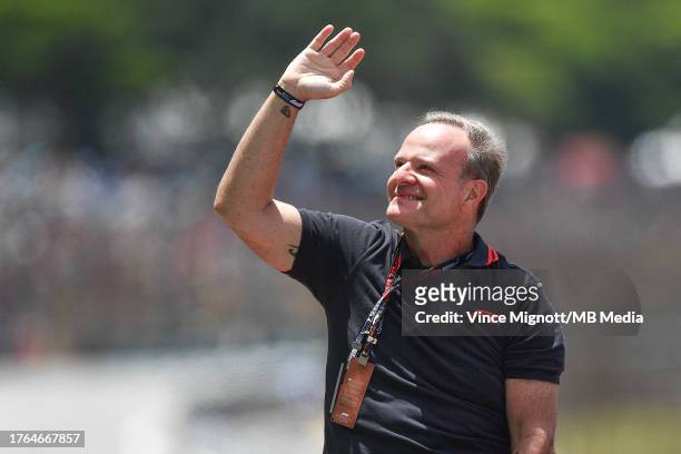 Rubens Barrichello during the F1 Grand Prix of Brazil at Autodromo Jose Carlos Pace on November 5, 2023 in Sao Paulo, Brazil.