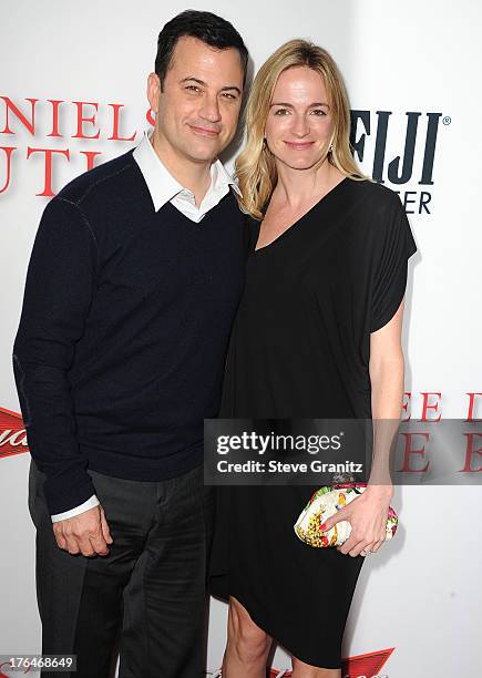 Jimmy Kimmel and Molly McNearney arrives at the "Lee Daniels' The Butler" - Los Angeles Premiere at Regal Cinemas L.A. Live on August 12, 2013 in Los...